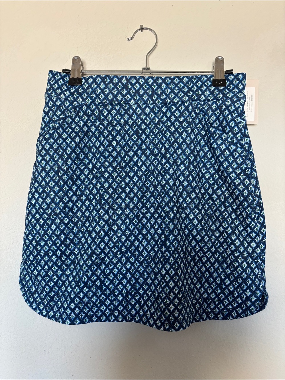 Peter Millar Blue Diamond-Print Skort